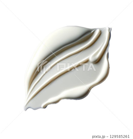 Cosmetic white cream balm texture smudge isolated. White cosmetic face cream texture. png image. Lotion smear isolated on white background. Beauty skincare product swatch. BB cream smudge Cosmetic white cream balm texture smudge isolated. White cosmetic face cream texture. png image. Lotion smear isolated on white background. Beauty skincare product swatch. BB cream smudge 129585261