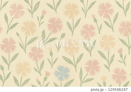 背景素材　ナデシコの花 129586287