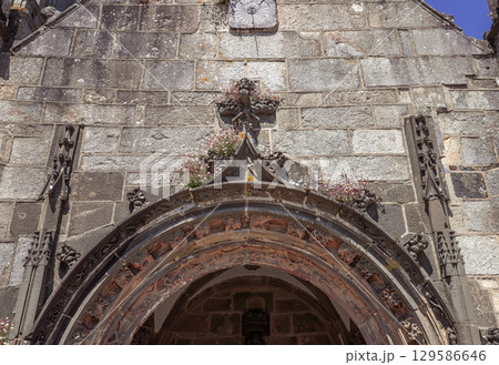 Parish close church of Lampaul, finistere, brittany, france Parish close church of Lampaul, finistere, brittany, france 129586646