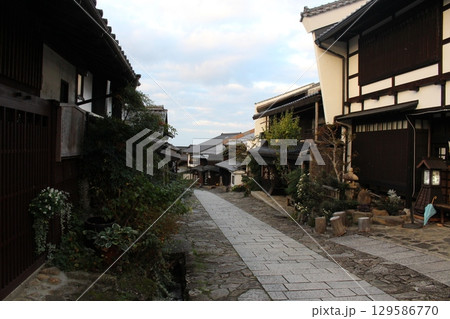 馬籠宿　宿場町　江戸の街　岐阜県 129586770