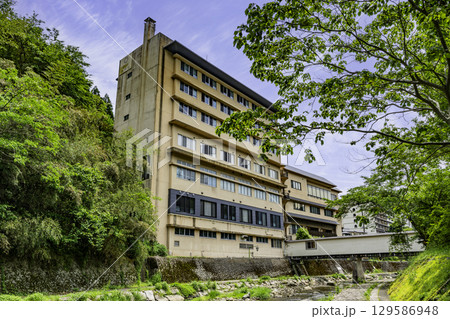 湯村温泉　春来川沿いの温泉宿　温泉の宿ゆあむ　兵庫県新温泉町 129586948