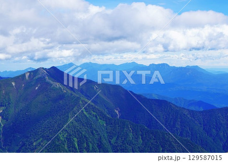 蓮華岳山頂からの北信五岳 129587015