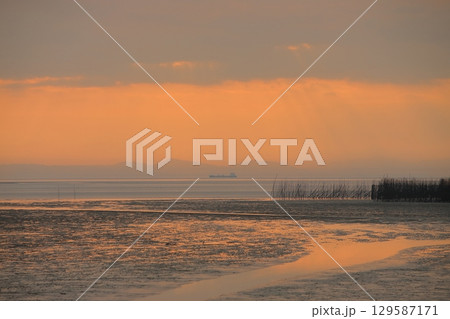 荒尾市 海岸 夕暮れ、 荒尾市 海岸 夕暮れ、 129587171