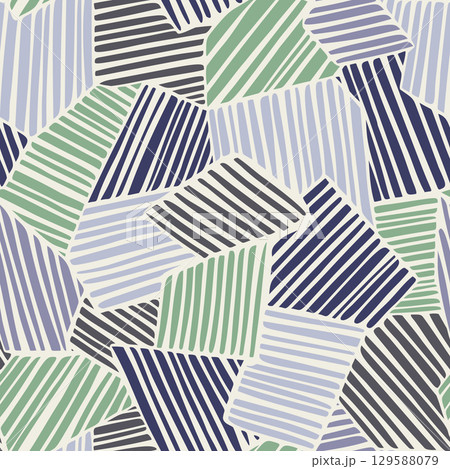 Light seamless geometric stripe pattern with green blue and gray tones for wallpapers and stationery Light seamless geometric stripe pattern with green blue and gray tones for wallpapers and stationery 129588079