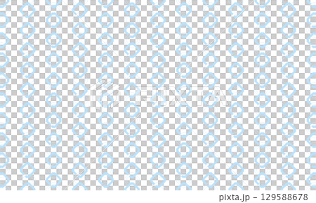 デザインの違う隅入り角のフレームが交互に並ぶ吉原繋ぎ模様 129588678