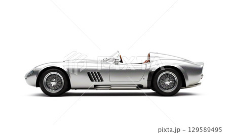 Retro Racing Car Retro Racing Car 129589495