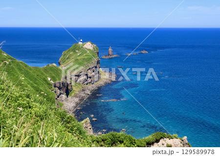 神威岬・展望広場から・神威岩(北海道・積丹町) 神威岬・展望広場から・神威岩(北海道・積丹町) 129589978