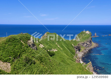 神威岬・展望広場から・神威岩(北海道・積丹町) 神威岬・展望広場から・神威岩(北海道・積丹町) 129589980