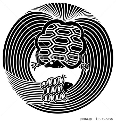 家紋です。子持ち亀の丸と言います。 家紋です。子持ち亀の丸と言います。 129592850