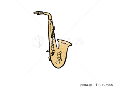 アルトサックスのイラスト 129592900