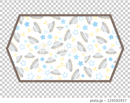 UFO hexagonal frame 129592957