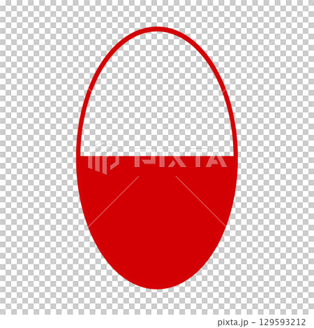 Thick silhouette oval capsule, red Thick silhouette oval capsule, red 129593212