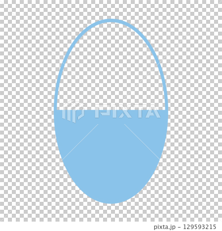 Thick silhouette oval capsule, light blue Thick silhouette oval capsule, light blue 129593215
