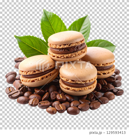 Coffee Macarons 129593413