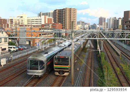 川口市内を通過する寝台特急カシオペア紀行 129593934