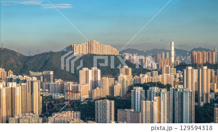 Aug 9 2025 Tsuen Wan and Kwai Tsing bustling urban zones 129594318