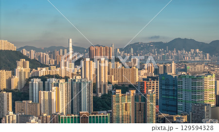 Aug 9 2025 Tsuen Wan and Kwai Tsing bustling urban zones 129594328