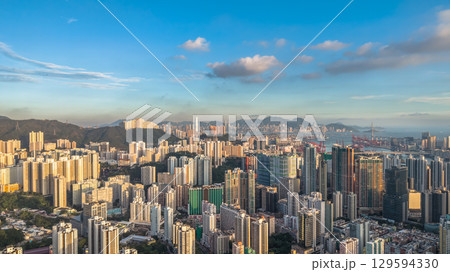 Aug 9 2025 Tsuen Wan and Kwai Tsing bustling urban zones Aug 9 2025 Tsuen Wan and Kwai Tsing bustling urban zones 129594330