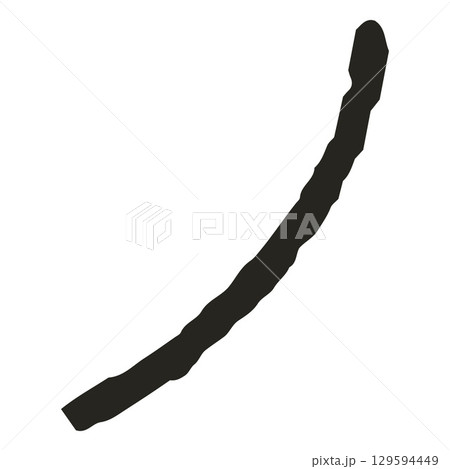 Black hand drawn crayon stripe, graphite pencil stroke, chalk curve line, vector doodle scribble squiggle, kid ink art Black hand drawn crayon stripe, graphite pencil stroke, chalk curve line, vector doodle scribble squiggle, kid ink art 129594449
