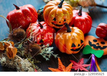 ハロウィンのかぼちゃイメージ ハロウィンのかぼちゃイメージ 129595825