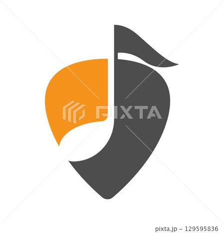Music logo icon design illustration Music logo icon design illustration 129595836