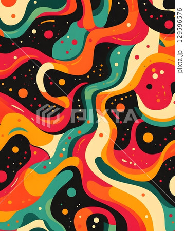 70s_pattern_with_swirling 129596576