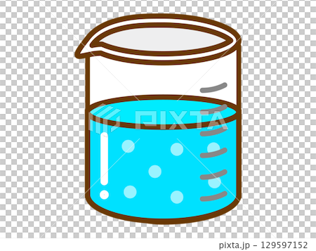 ビーカーのアイコンイラスト素材2 129597152