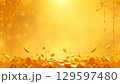 金運上昇しそうな文字入れ背景素材 129597480