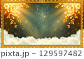 金色のフレームと夜空 129597482