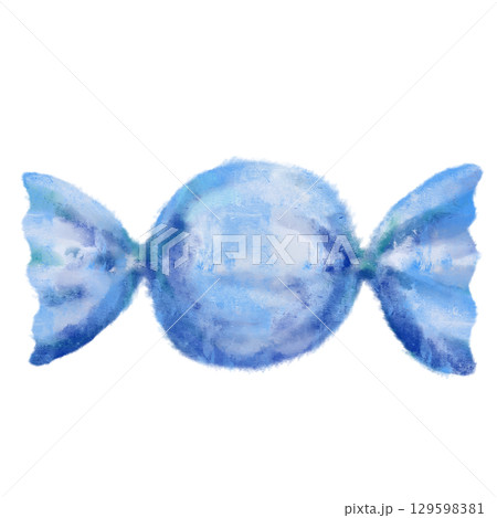 手描きのカラフルなアメ　キャンディ 129598381