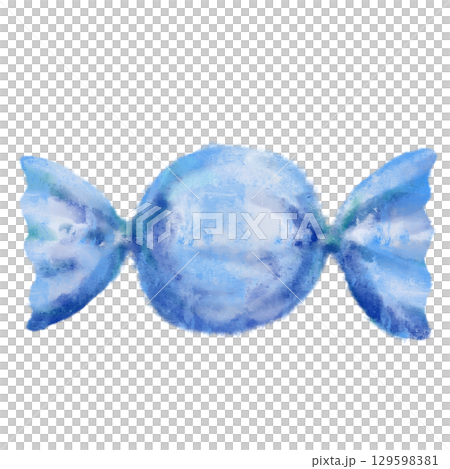 Hand-drawn colorful candy 129598381