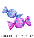手描きのかわいいアメ　キャンディ 129598418
