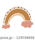 Minimalist Rainbow in Hygge and Boho Style Perfect for Kids Room Decor and Print 129598898