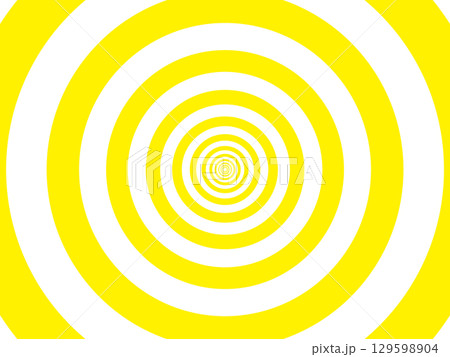 黄色の輪の連続の背景素材 129598904