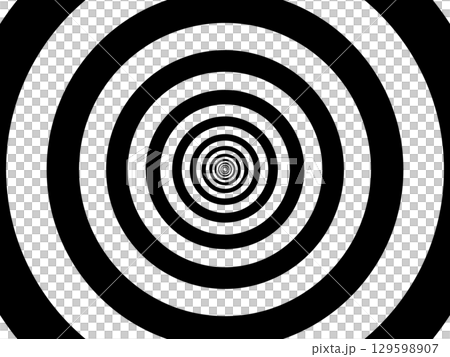 黒の輪の連続の背景素材 129598907