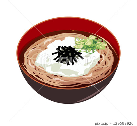 とろろそば 129598926