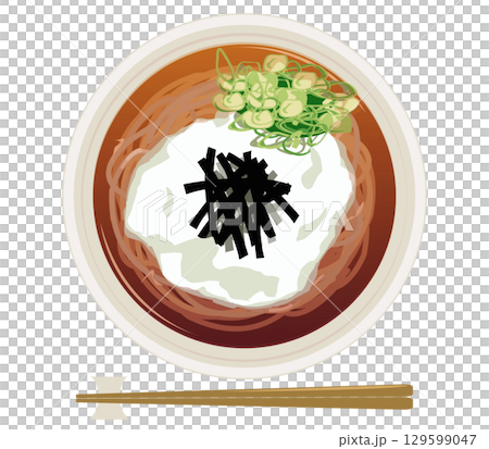 とろろ蕎麦　上から 129599047