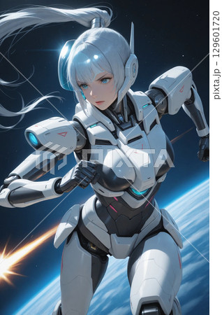 宇宙と美女とロボットスーツ 宇宙と美女とロボットスーツ 129601720