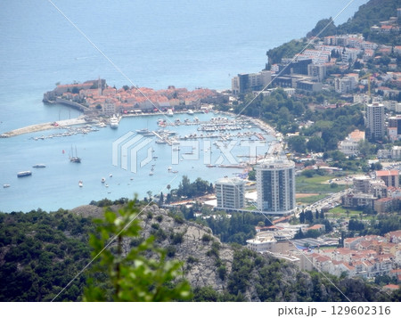 Discover Budva Riviera in Montenegro: a Vibrant Waterfront and Stunning Hills 129602316