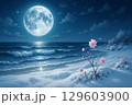 冬 ❄️ 　英語：Winter Sea with Snow Scenery 　日本語：冬の海 × 雪 129603900