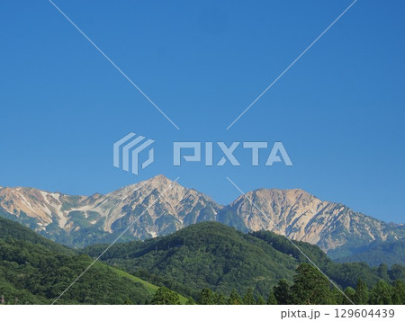 長野県 快晴の白馬鑓ヶ岳 杓子岳 8月 長野県 快晴の白馬鑓ヶ岳 杓子岳 8月 129604439