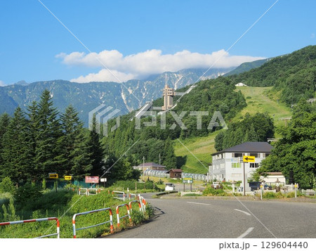 長野県　白馬スキージャンプ台　8月 129604440