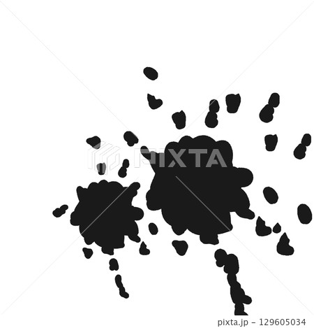 血痕　血　黒色　シンプル 129605034