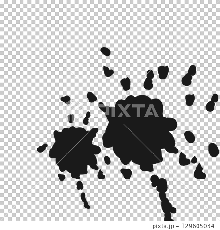 血痕　血　黒色　シンプル 129605034