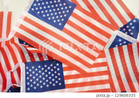 american wave flag texture background, USA american wave flag texture background, USA 129606335