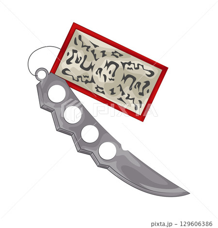 Illustration of Shuriken Illustration of Shuriken 129606386