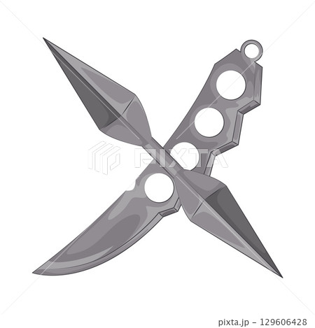 Illustration of Shuriken Illustration of Shuriken 129606428