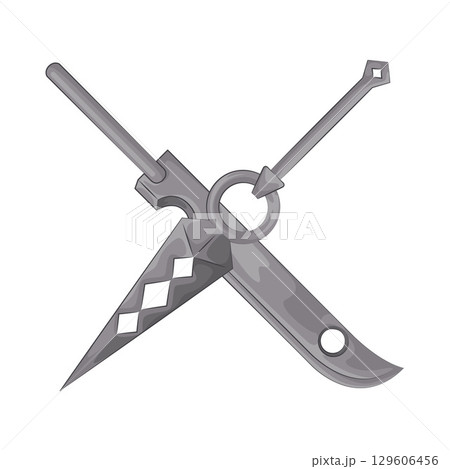 Illustration of Shuriken Illustration of Shuriken 129606456