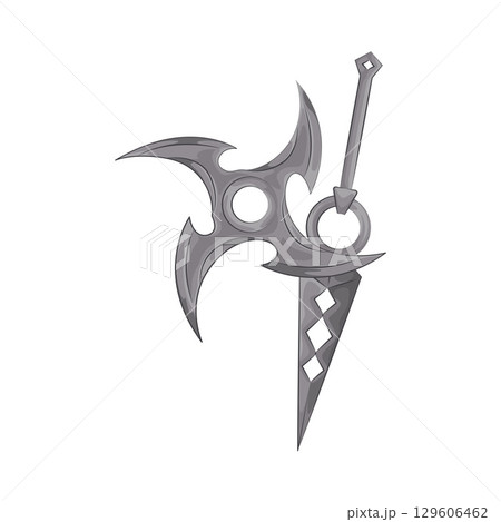 Illustration of Shuriken Illustration of Shuriken 129606462