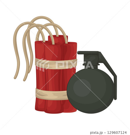 Illustration of Bomb Illustration of Bomb 129607124